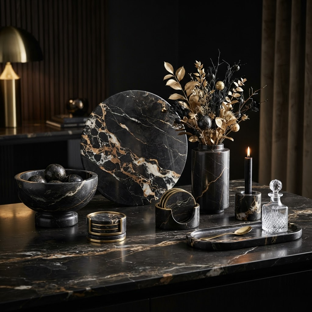 Bold Black marble collection — Chandak Marble